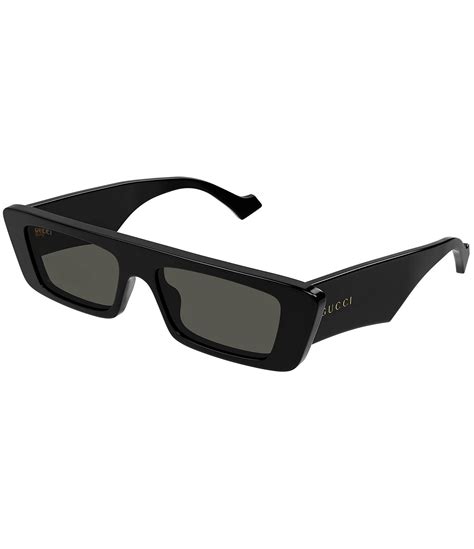 men's gucci rectangular sunglasses|gucci unisex fashion 54mm sunglasses.